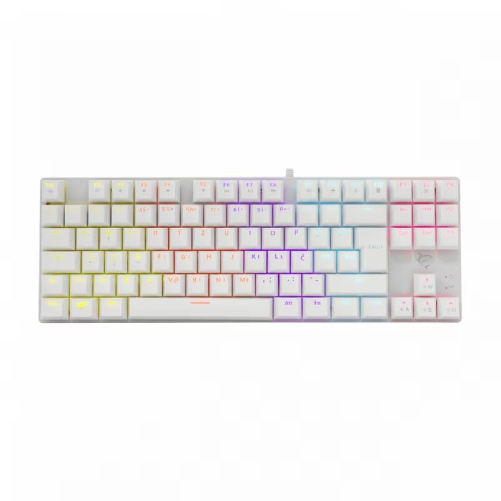 White Shark GK-2106W Commandos Red Switch Mechanical Gaming Keyboard White US