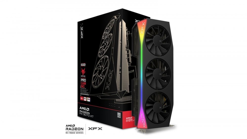 XFX RX 9070XT 16GB DDR6 Mercury Gaming Edition with RGB OC
