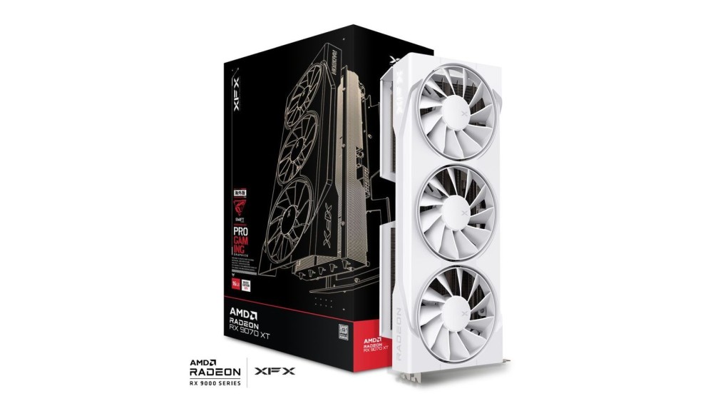 XFX RX9070 16GB DDR6 Swift Triple Fan Gaming Edition White