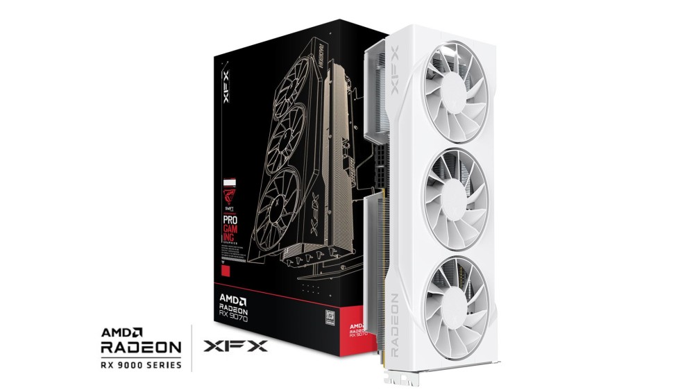 XFX RX9070GRE 12GB DDR6 Triple Fan Gaming Edition White