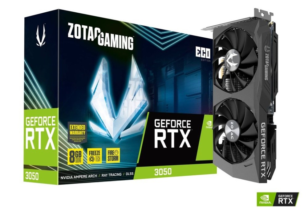 Zotac GeForce RTX 3050 8GB DDR6 ECO