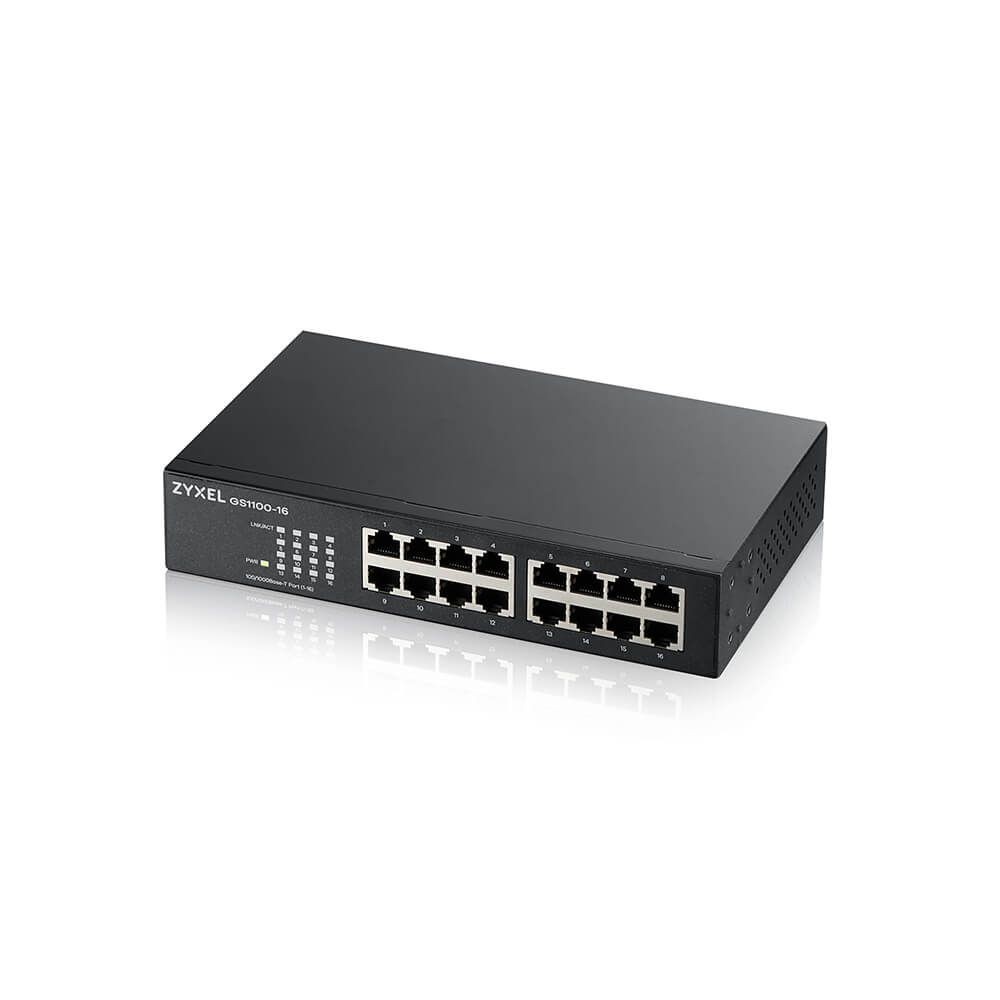 ZyXEL GS1100-16EP-EU0101F 16-port GbE Unmanaged Switch